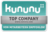 Kununu Siegel Top Company von Mitarbeitern empfohlen